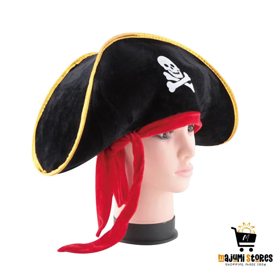 Pirate Hat with Skull Print