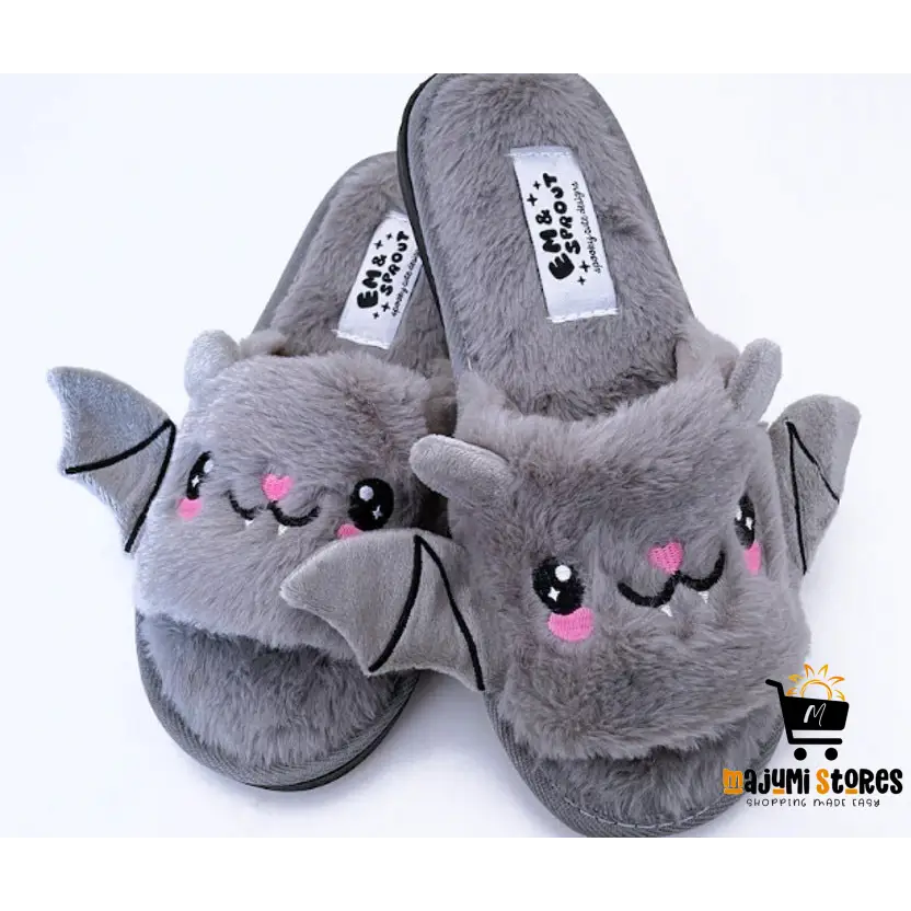 Cute Bat Halloween Slippers