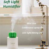 Cactus Ultrasonic Air Humidifier with Soft LED Light