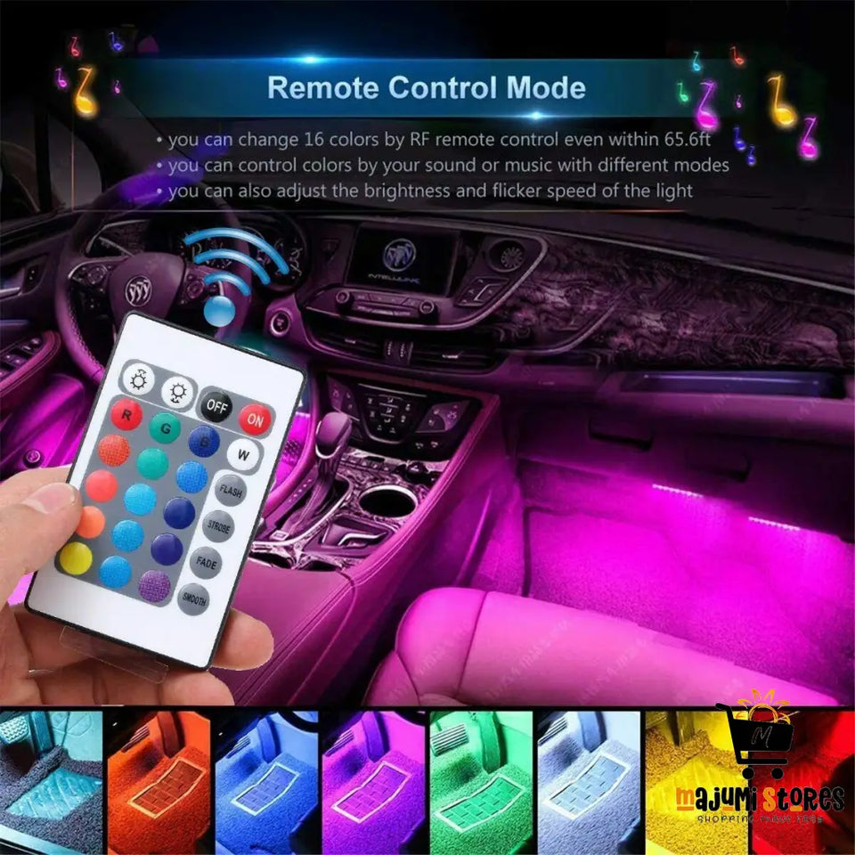 Car Interior Neon RGB LED Strip Lights