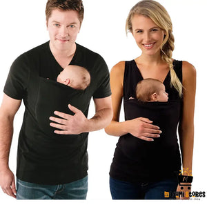 Mom Carrier Baby T-Shirt Cloth - Comfortable and Stylish