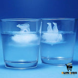 Polar Bear and Penguin Ice Cube Silicone Mold