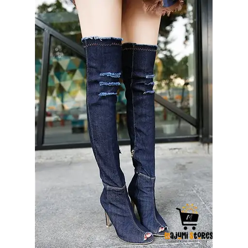 Knee-High Stretch Boots