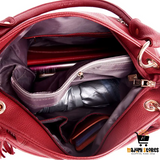 Leather Tassel Shoulder Bag