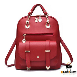 Fashion PU Leather Dual-Use Backpack
