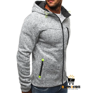 Men’s Grey Casual Hooded Sweater