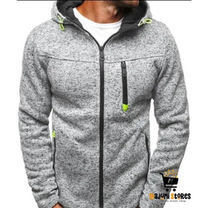 Men’s Grey Casual Hooded Sweater
