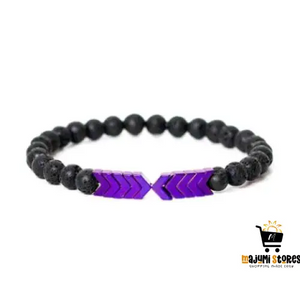 Purple Arrow Stone Bracelet