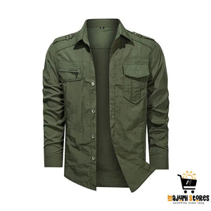 Quick-Dry Military Style Men’s Shirt