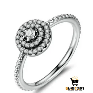 Sterling Silver Diamante Ring