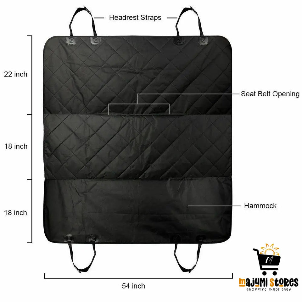 Waterproof Rear Car Seat Cover for Pets