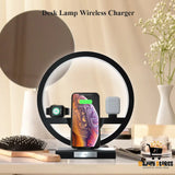 Wireless Charger Stand with Table Lamp