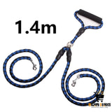 Double-Ended Dog Traction Rope with One-Plus-Two Leash