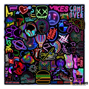 Neon Car Trunk Stickers